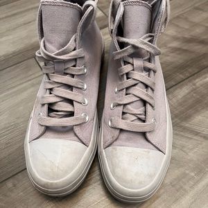 Lilac high tops platforms